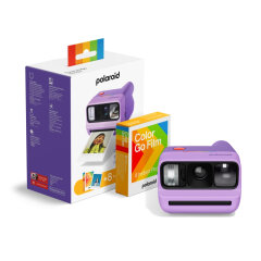 Polaroid Go Gen 3 Purple + Color Film Bundle (8 Photos)