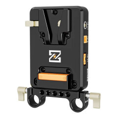 ZGCINE Tiltable V-Mount Plate / Charger On 15mm Rod Mount