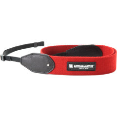 Artisan & Artist ACAM 112A Acrylic Camera Strap Red