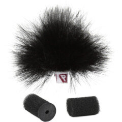 Rycote Black Ristretto Lavalier Windjammer - Single