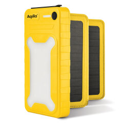 Aqiila Powerbird BS10 Solar Powerbank 10.000 mAh 20W geel