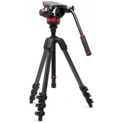 Manfrotto 502 Head & 055 Carbon Fiber 4 Sec Video
