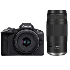 Canon EOS R50 Black + RF-S 18-45mm + RF 75-300mm