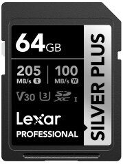 Lexar SD Silver Plus UHS-1 64GB V30