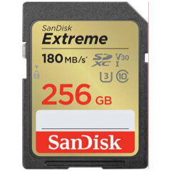 SanDisk Extreme 256GB SDXC Memory Card 180MB/s