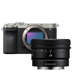 Cameraland Sony A7C II Zilver + FE 24mm f/2.8 G aanbieding