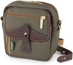 Billingham Pola Stowaway - Sage Fibrenyte  / Chocolate Leather