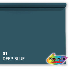 Superior Achtergrondpapier Deep Blue 2.72m x 11m