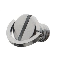 Caruba 3/8 Inch Schroef met D-Ring Zilver