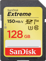 SanDisk SDXC Extreme 128GB 150mb / 60mb U3 V30