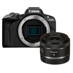 Cameraland Canon EOS R50 + RF 16mm f/2.8 STM aanbieding