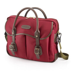 Billingham Thomas Brief Case - Burgundy/Chocolate