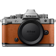 Nikon Z f Silver Body Cognac Brown