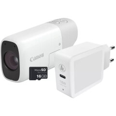 Cameraland Canon PowerShot Zoom White Essential Kit + Case aanbieding