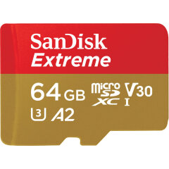 SanDisk Extreme MicroSDXC 64GB + SD Adapter