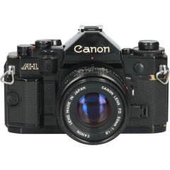 Tweedehands Canon A-1 + Canon New FD 50mm f/1.8 CM3200