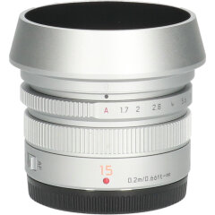 Tweedehands Panasonic Leica DG Summilux 15mm f/1.7 ASPH - Zilver CM5098