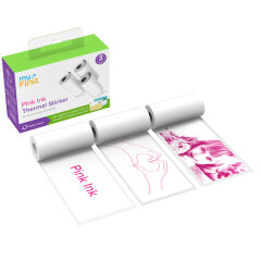 myFirst Thermal Sticker Wit, Roze Inkt