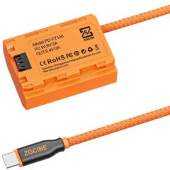 ZGCINE USB-C To NP-FZ100 Dummy Battery Cable (PD-FZ100)