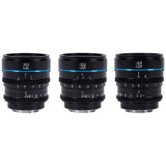 Sirui Nightwalker 24, 35 & 55mm Bundle T1.2 S35 Sony E Black