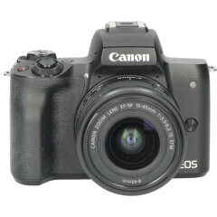 Tweedehands Canon EOS M50 Zwart + 15-45mm IS SMT CM6635
