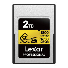 Lexar CFexpress Pro Type A Gold 4.0 Series 2TB R1800/W1650MB/s - VPG400
