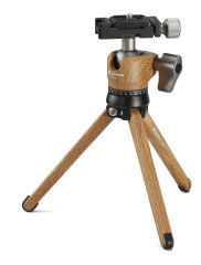 Leofoto Pocket Mini Tripod MT-01 + Ballhead LH-25 Wood