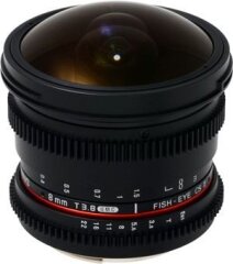 Samyang 8mm T3.8 Diagonal Fisheye VDSLR CS-II Canon