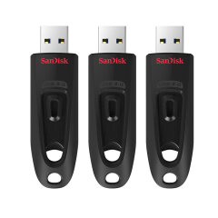 SanDisk Ultra 64GB USB 3.0 Flash Drive 3-pack