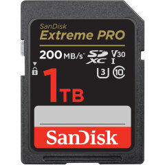 SanDisk Extreme Pro 1TB SDXC Memory Card 200MB