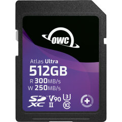 OWC Atlas S Ultra SDXC UHS-II V90 Media Card 512GB