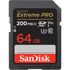 SanDisk Extreme Pro 64GB SDXC Memory Card 200MB