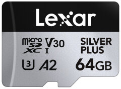 Lexar MicroSDXC Silver Plus UHS-1 64GB V30