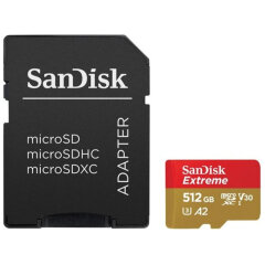 SanDisk Extreme MicroSDXC 512GB+SD Adapter