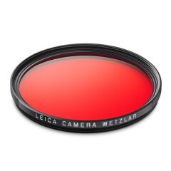 Leica Slim filter, red, E49, black
