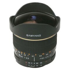 Samyang 8mm f/3.5 Fisheye IF MC CS-II Nikon - Zwart