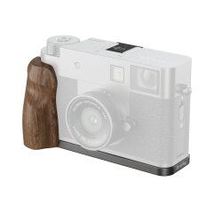 SmallRig 5394 L-Shaped Mount Plate With Wooden Handle For Fujifilm X Half Charcoal Silver