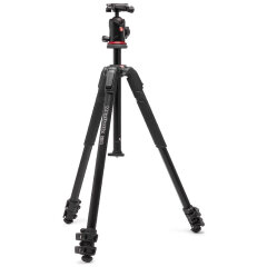 Manfrotto 190X alu tripod kit with AS Balhoofd