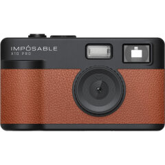 IMPOSABLE X10 PRO Cognac Brown 12MP Screenless Retro Camera