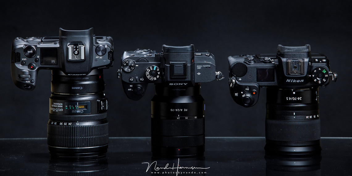 Vertrouwen kam Hechting Vergelijking Canon EOS R, Nikon Z7 en Sony A7R III - Cameraland Blog